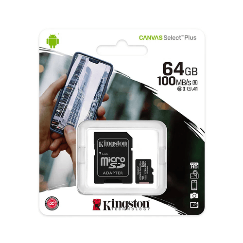 Memoria Micro SD Kingston 64GB Clase 10 100Mb/s